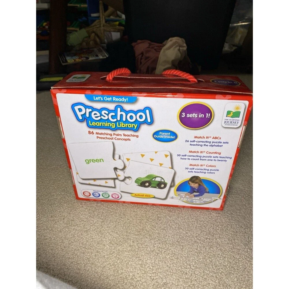 The Learning Journey Preschool Learning Library 3 Sets In 1 ABC Counting Colors